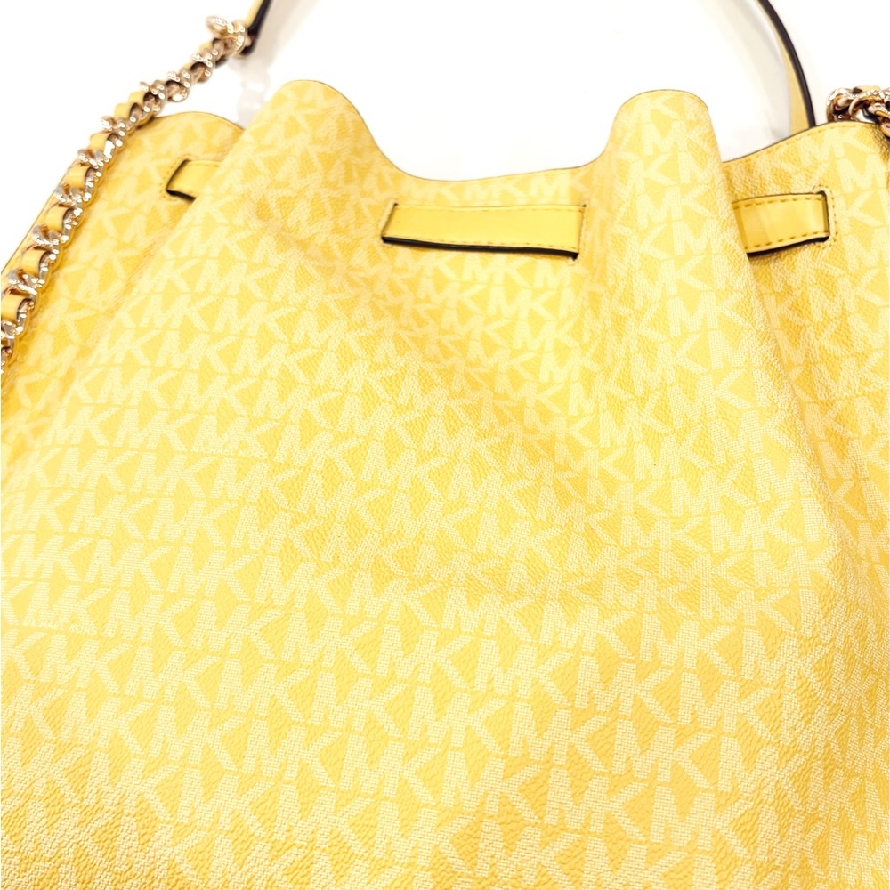 Michael Kors Mina Large Signature Logo Chain Shoulder Bag - Picture 4 of 5